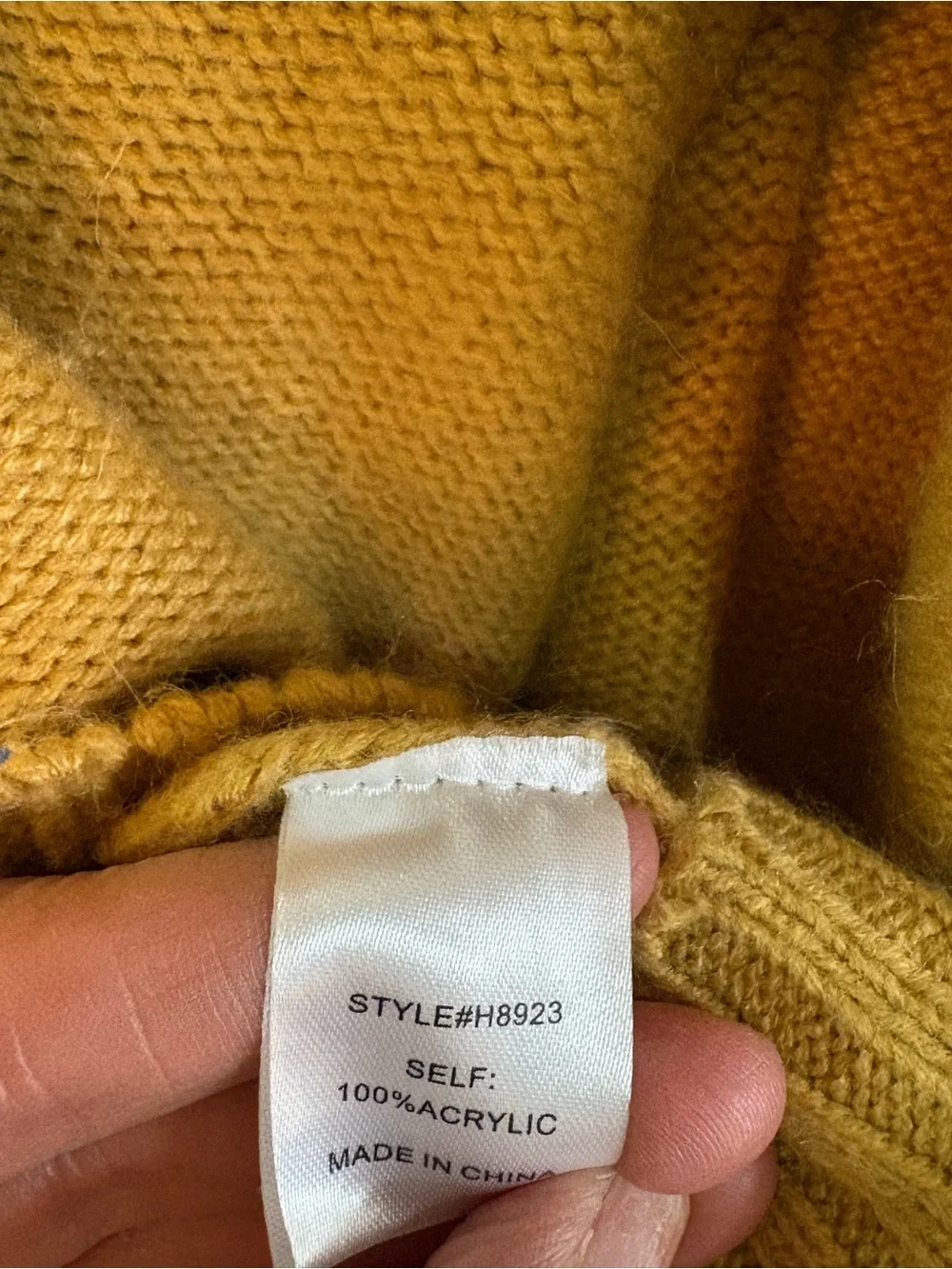 Jodifl Oversized Mustard Henley Sweater | Size Large | Cozy Fall Knit